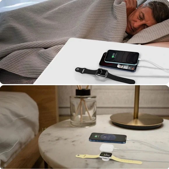 3 in 1 Portable Charging Cord for iPhone, iWatch AirPod Android - Picture 6 of 7